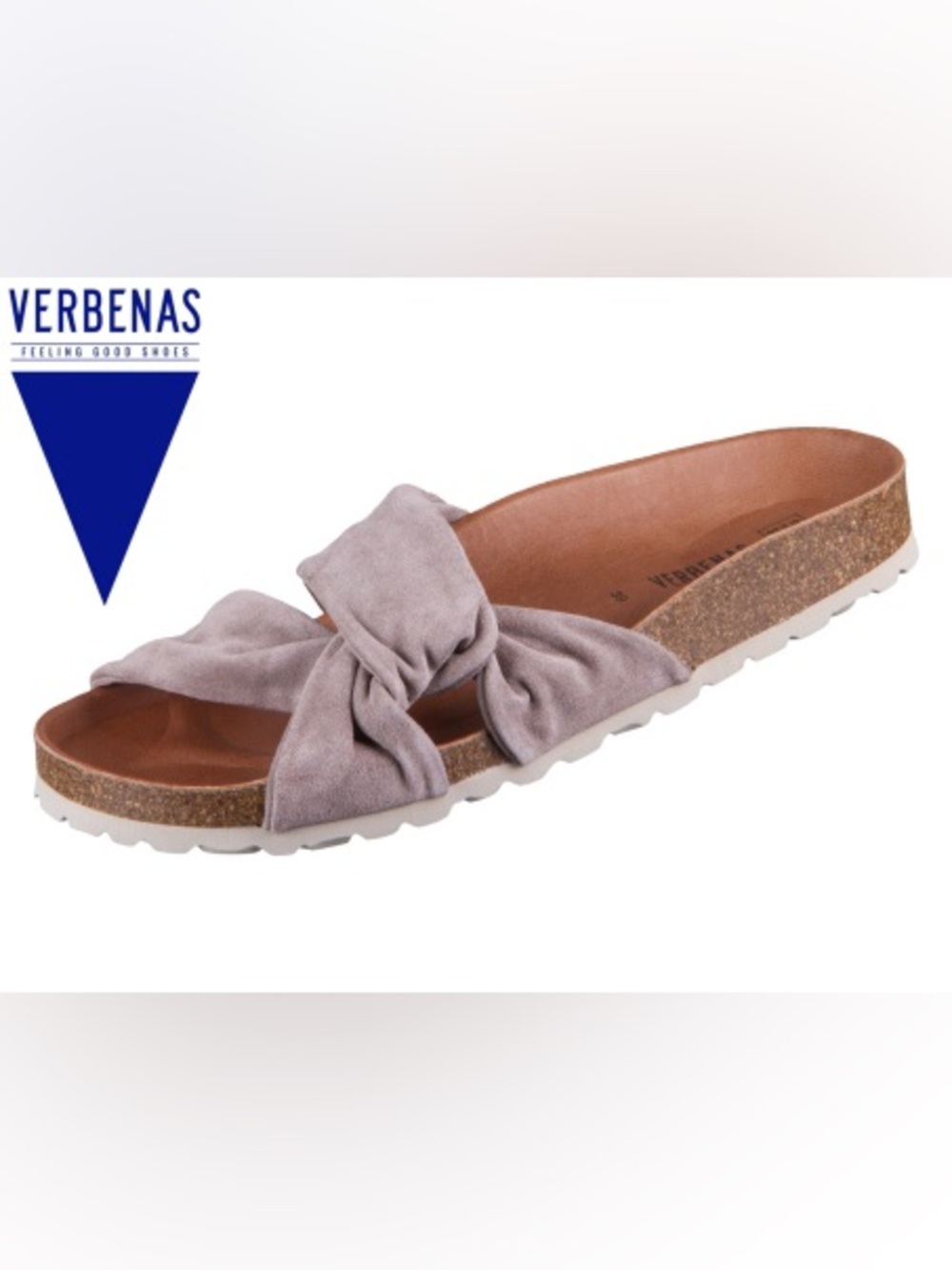 Verbenas Roma Roda Taupe Velour Sandals Knotted in Taupe Size 36